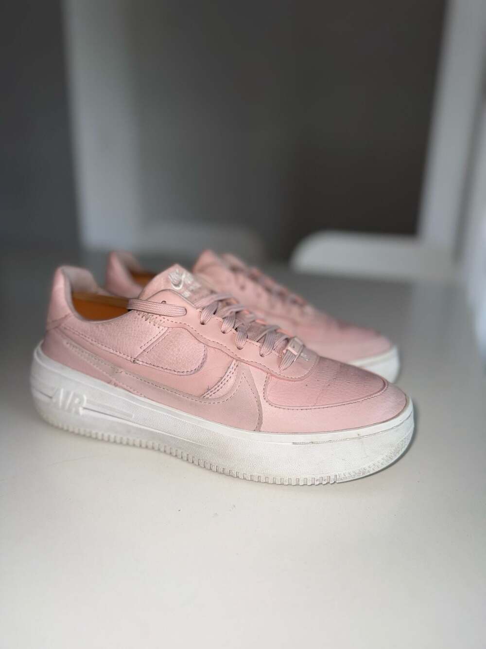 Nike Air Force 1 PLT.AF.ORM Pink Oxford Women's Size 8.5